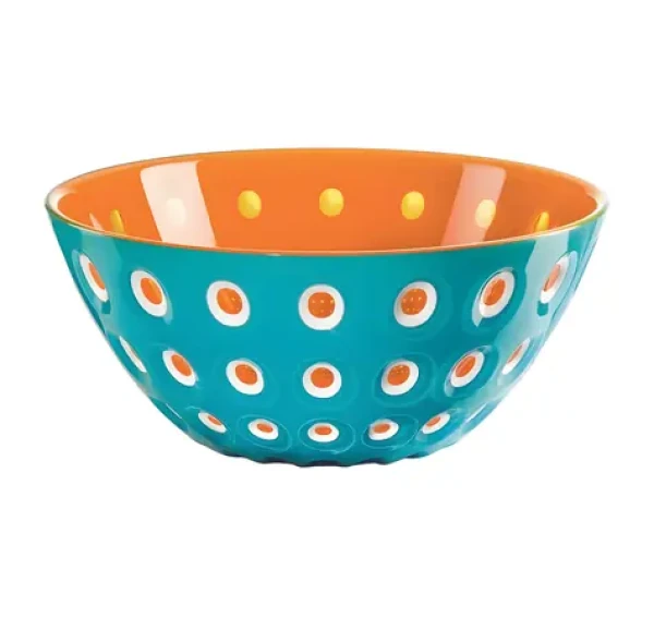 Guzzini LE MURRINE misa modrá, oranžová / Misa / Akrylát / 3 Color Tech / O 20 cm (279420145)