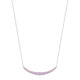 Brosway Elegantný náhrdelník zo striebra Fancy Vibrant Pink FVP116