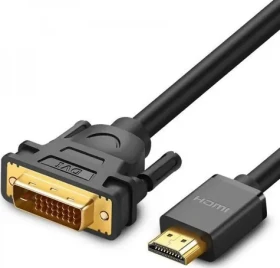 Ugreen Kábel HDMI - DVI-D 3M čierna / Video kábel / HDMI (M) - DVI-D (M) (UGR356BLK)