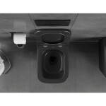 MEXEN - Teo Závesná WC misa Rimless Tornado, čierna mat 3385XX85T