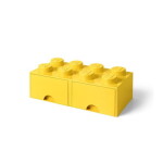 LEGO 40061732 Room Copenhagen Brick Drawer 8 žltá / Úložný box so zásuvkou / 250 x 500 x 180mm (40061732)