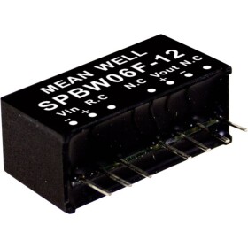 MEAN WELL SPBW06G-15 DC / DC menič napätia, modul 400 mA 6 W Počet výstupov: 1 x; SPBW06G-15
