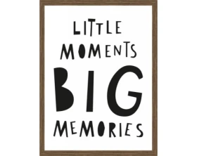 Rámovaný obraz Little moments big memories, 30x40 cm%
