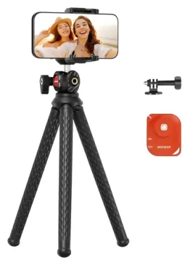 Neewer TP34 / Flexibilný statív pre fotoaparát / hliníkový / nosnosť 2 kg / Bluetooth diaľkové ovládanie (TP34)