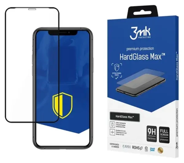 3mk HardGlass Max čierna / Tvrdené sklo / pre Apple iPhone X, XS, 11 Pro