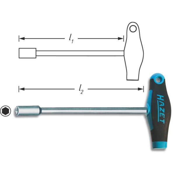 Hazet HAZET dielňa nástrčný kľúč Veľkosť kľúča: 8 mm; 428-8