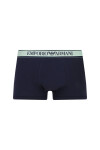 Pánske boxerky 3Pack 112130 4R717 tm. modrá so zelenou Emporio Armani