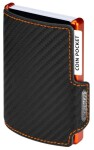 Pánska kožená peňaženka Mondraghi Racing Carbon Orange