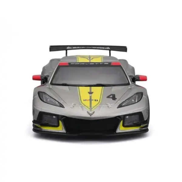 Bburago Racing - 2020 Chevrolet Corvette - C8R #4 Yellow