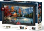 ART PUZZLE 5696 Puzzle s rámom a lepidlom 3v1 Tieň NAD riekou