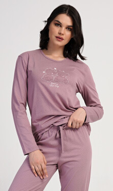 Dámske dlhé pyžamo Emily starorůžová S