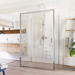 Mereo Sprchovací kút, Lima, obdĺžnik do priestoru U, zasúvací, 80x100x80 cm, chróm ALU, sklo Číre CK85713K