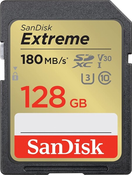 SanDisk Extreme SDXC 128 GB Class 10 UHS-I/U3 V30 (SDSDXVA-128G-GNCIN)