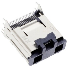 Molex vstavaná zásuvková lišta (precízna) Počet pólov 36 Raster (rozteč): 0.80 mm 757840132 1 ks Tape on Full reel; 757840132