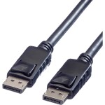 Roline DisplayPort prepojovací kábel Konektor DisplayPort, Konektor DisplayPort 1.00 m čierna 11.04.5601 tienený Kábel DisplayPort; 11.04.5601