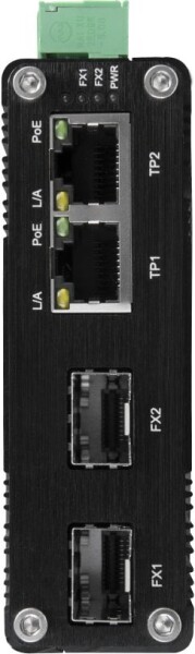 BCS 2 portowy przemysłowy switch PoE na szynę DIN BCS-ISP02G-2SFP