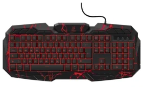 URage Illuminated2 čierna / herná klávesnica / drôtová (USB) / CZ / podsvietená / anti-ghosting / 105 kláves (113784)