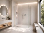 CERANO - Sprchová zástena Walk-in Crystal TL/P - 8 mm - bezvzperový systém - zlatá, mliečne sklo - 160x160x200 CER-8050BD5712