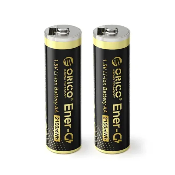 Orico Ener-G EG5C / Nabíjacia batéria AA / 1,5 V / 2100mWh / USB-C / 2 ks