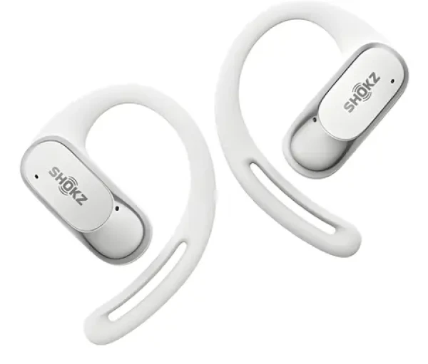 Shokz OpenFit Air biela / Bezdrôtové slúchadlá / mikrofón / Bluetooth 5.2 / IP54 (T511-ST-WT)