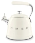 SMEG 50's Style WKF01CR krémová / Kanvica na sporák / 2,3 l / nerez / s píšťalkou (WKF01CR)