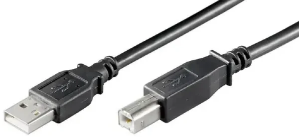 MicroConnect kábel USB2.0 A (M) - USB2.0 B (M) 3M čierna / 480Mbit/s (USBAB3B)