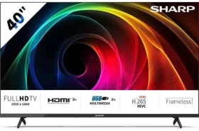 40" Sharp 40HA1205E čierna / 1920 x 1080 / LED / HDMI / USB / Wi-Fi / DVB-TT2CSS2 / repro 16W (40HA1205E)