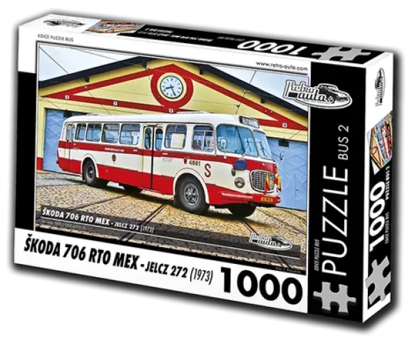 RETRO-AUTA Puzzle BUS č.2 Škoda 706 RTO MEX (1973)