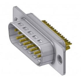 Deltron Connectors DTS15PZ/2 D-SUB zástrčka 180 ° Pólov: 15 spájkovaný 1 ks; DTS15PZ/2