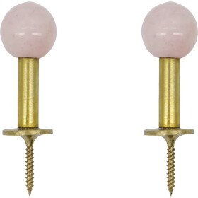 House Doctor Kovový vešiak Ball Pink – set 2 ks
