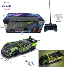 Mamido Mamido Závodné autíčko na diaľkové ovládanie Neon Racer so svetlami MT1307