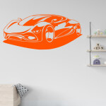 Veselá Stena Samolepka Auto budúcnosti Farba: fialová, Veľkosť: 60 x 27 cm
