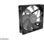 Akasa OTTO SC12 PWM 120mm čierna / ventilátor / 30.2dB @ 2000 RPM (AK-FN109)