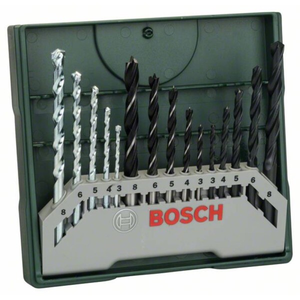 Bosch 15-dielny Mini-X-Line-Set vrtákov (2607019675)