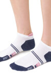 Dámske športové ponožky 050 BÍLÝ MELANŽOVÝ DENIM 35-37