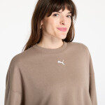 Mikina Puma Wardrobe Essentials Over-Oversized Crew TR Totally Taupe XXS