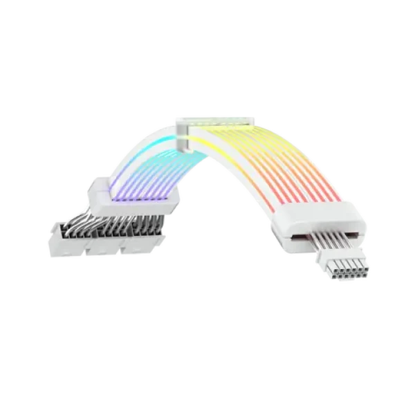 Gamemax 12VHPWR modulárny kábel biela / PCIe napájací kábel / 16-pin / pre modulárne zdroje (12VHPWR CABLE-WH)