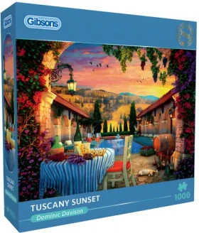 GIBSONS Puzzle Západ slnka v Toskánsku