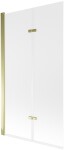 MEXEN - Castor vaňová zástena 2-krídlo 100x150, dekor, zlato 892-100-002-50-30