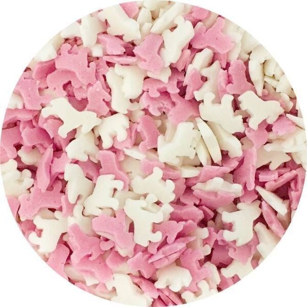 Cukrovinky jednorožci ružovo-biele (50 g) FL25910-1 - dortis - dortis