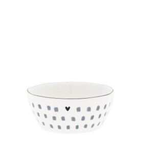 Bastion Collections Keramická miska White / Patterns Fľiačky