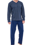 Pánske pyžamo Cornette 139/42 5XL Tm. modrá