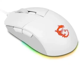 MSI herná myš CLUTCH GM11 WHITE 5.000 dpi/ RGB tlačidiel/ USB