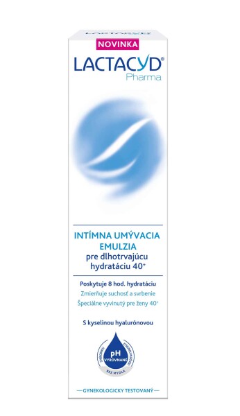 LACTACYD Pharma pre dlhotrvajúcu hydratáciu 40+ intímna umývacia emulzia 250 ml