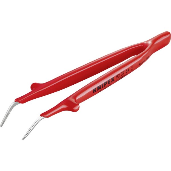 Knipex 92 37 64 VDE izolovaná pinzeta špicatý, zahnutý 45 °, jemný 148 mm; 92 37 64