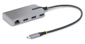 StarTech / USB-C Hub / 3x USB-A / RJ-45 Ethernet / šedá (5G3AGBB-USB-C-HUB)