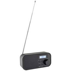 Caliber HPG318DAB vreckové rádio DAB+, FM AUX funkcia alarmu, možné znovu nabíjať čierna; HPG318DAB