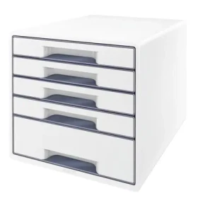 Leitz Wow Cube biela / Zásuvkový box / 5 zásuviek / Plast (52142001)