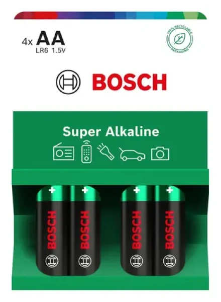 BOSCH LR6SA4B/00 Super Alkaline / Batéria / alkalická / AA (LR6) / 4 ks (8594162800131)