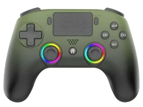 Superdrive Subsonic Wireless LED Controller Military Green / Bezdrôtový ovládač / PS5 / PC / LED podsvietenie (SA5716-3)